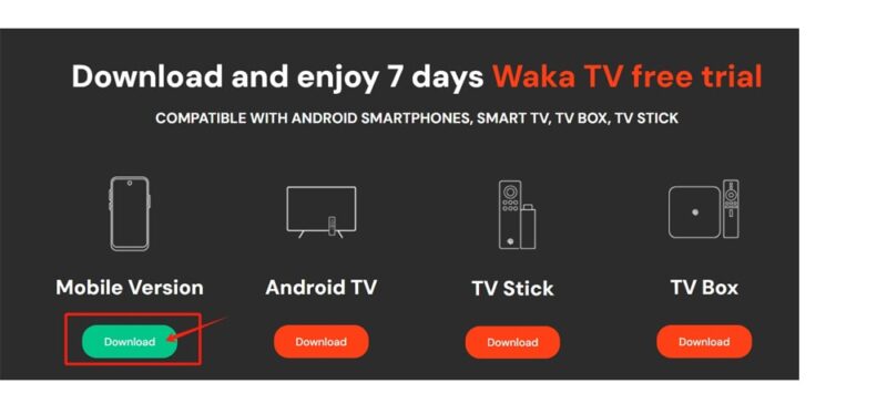 waka tv apk cellphone